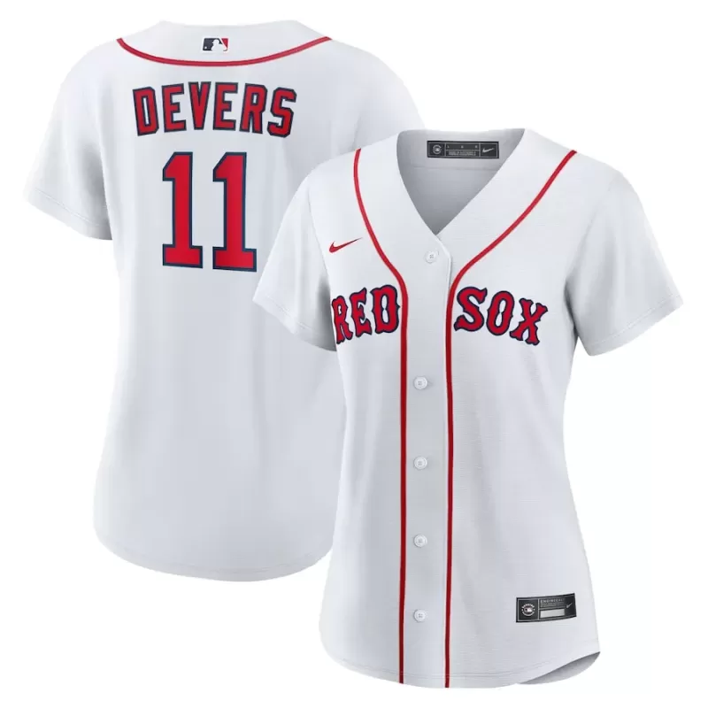 Women's Boston Red Sox Rafael Devers Nike White Home Replica Player Jersey Women's Boston Red Sox Rafael Devers Nike White Home Replica Player Jersey