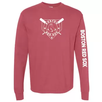 Women's Boston Red Sox Soft as a Grape Red Pigment Dye Long Sleeve T-Shirt Women's Boston Red Sox Soft as a Grape Red Pigment Dye Long Sleeve T-Shirt