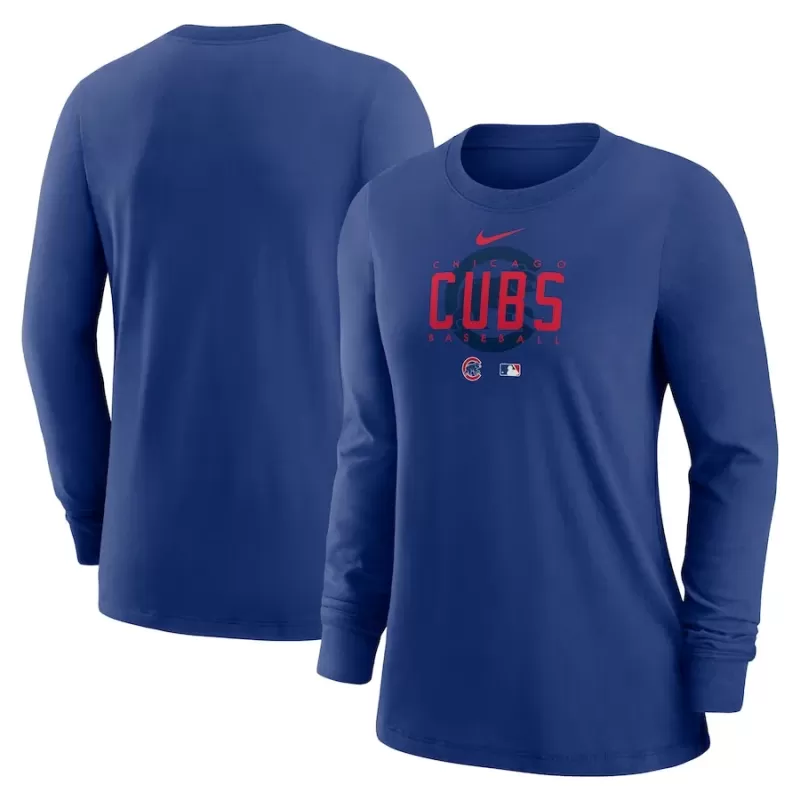 Women's Chicago Cubs Nike Royal Authentic Collection Legend Performance Long Sleeve T-Shirt Women's Chicago Cubs Nike Royal Authentic Collection Legend Performance Long Sleeve T-Shirt