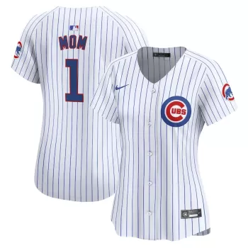 Women's Chicago Cubs Nike White #1 Mom Home Limited Jersey Women's Chicago Cubs Nike White #1 Mom Home Limited Jersey