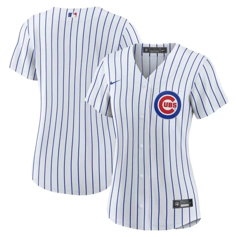 Women's Chicago Cubs Nike White Home Blank Replica Jersey Women's Chicago Cubs Nike White Home Blank Replica Jersey