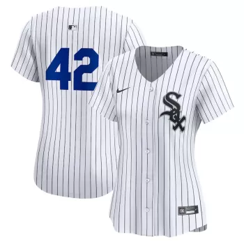 Women's Chicago White Sox Nike White 2024 Jackie Robinson Day Home Limited Jersey Women's Chicago White Sox Nike White 2024 Jackie Robinson Day Home Limited Jersey