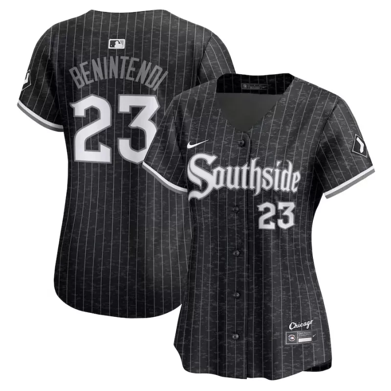 Women's Chicago White Sox Andrew Benintendi Nike Black 2025 City Connect Limited Jersey