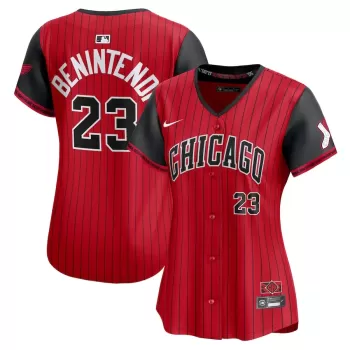 Women's Chicago White Sox Andrew Benintendi Nike Red/Black 2025 City Connect Limited Player Jersey Women's Chicago White Sox Andrew Benintendi Nike Red/Black 2025 City Connect Limited Player Jersey
