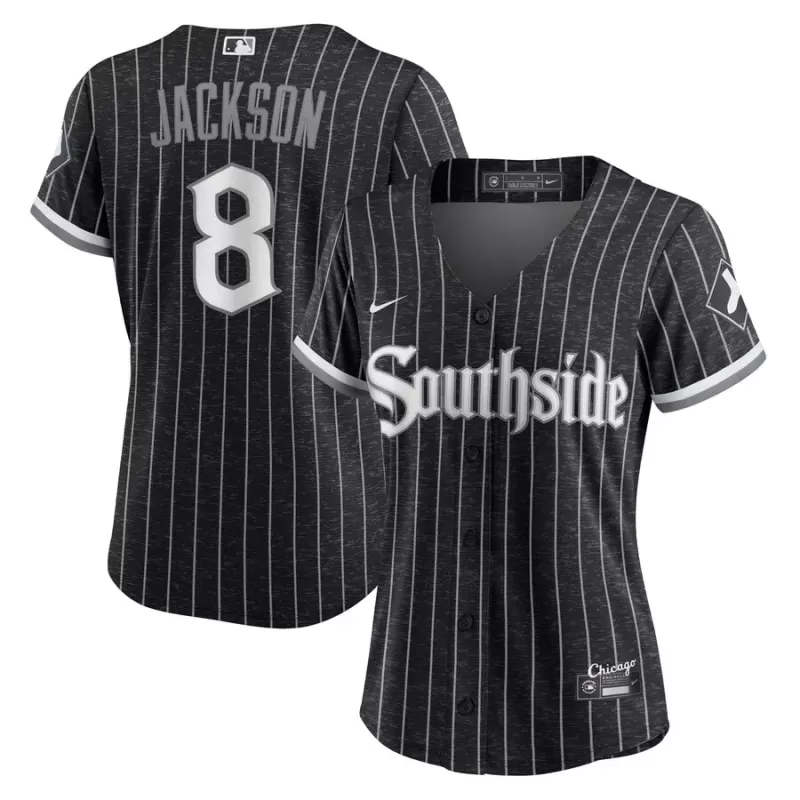 Women's Chicago White Sox Bo Jackson Nike Black City Connect Replica Player Jersey Women's Chicago White Sox Bo Jackson Nike Black City Connect Replica Player Jersey