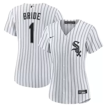 Women's Chicago White Sox Nike White #1 Bride Home Replica Jersey Women's Chicago White Sox Nike White #1 Bride Home Replica Jersey