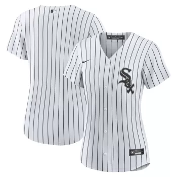 Women's Chicago White Sox Nike White Home Blank Replica Jersey Women's Chicago White Sox Nike White Home Blank Replica Jersey