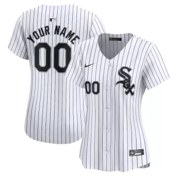 Women's Chicago White Sox Nike White Home Limited Custom Jersey Women's Chicago White Sox Nike White Home Limited Custom Jersey