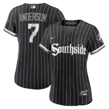 Women's Chicago White Sox Tim Anderson Nike Black City Connect Replica Player Jersey Women's Chicago White Sox Tim Anderson Nike Black City Connect Replica Player Jersey