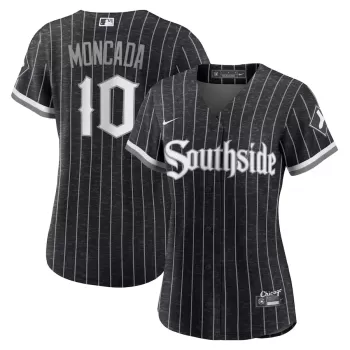 Women's Chicago White Sox Yoan Moncada Nike Black City Connect Replica Player Jersey Women's Chicago White Sox Yoan Moncada Nike Black City Connect Replica Player Jersey