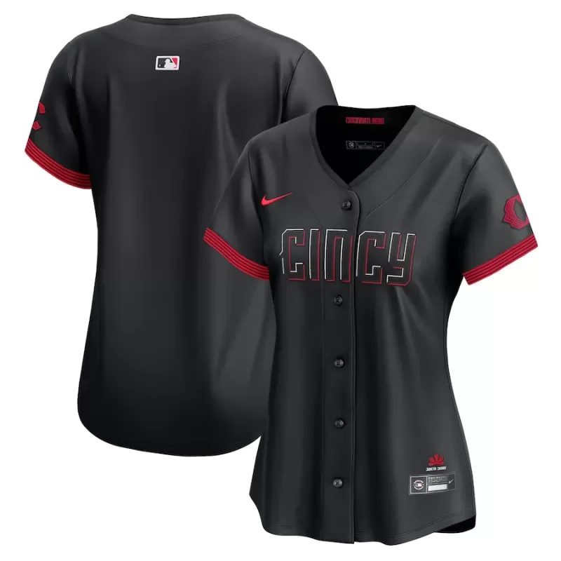 Women's Cincinnati Reds Nike Black City Connect Elite Jersey Women's Cincinnati Reds Nike Black City Connect Elite Jersey