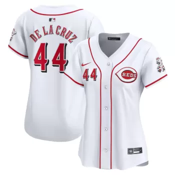 Women's Cincinnati Reds Elly De La Cruz Nike White Home Limited Player Jersey Women's Cincinnati Reds Elly De La Cruz Nike White Home Limited Player Jersey