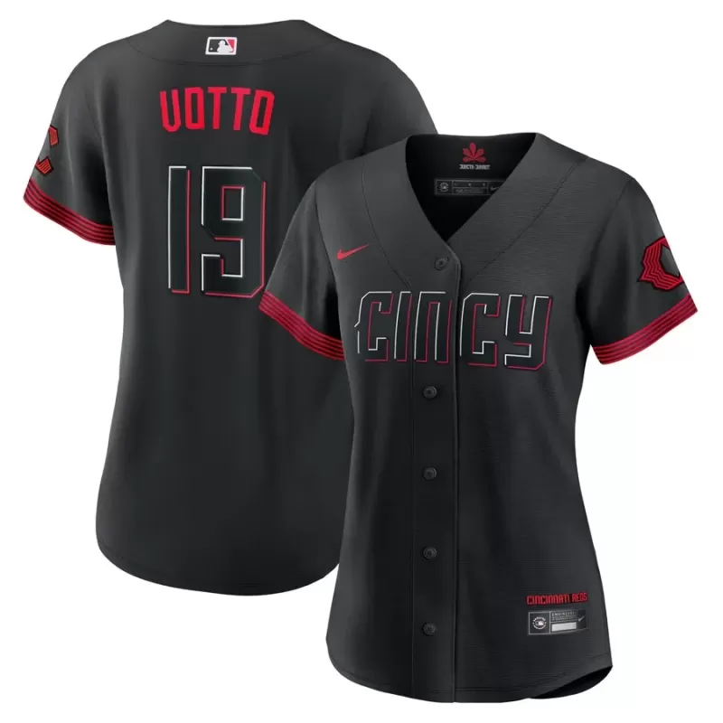 Women's Cincinnati Reds Joey Votto Nike Black City Connect Replica Player Jersey Women's Cincinnati Reds Joey Votto Nike Black City Connect Replica Player Jersey