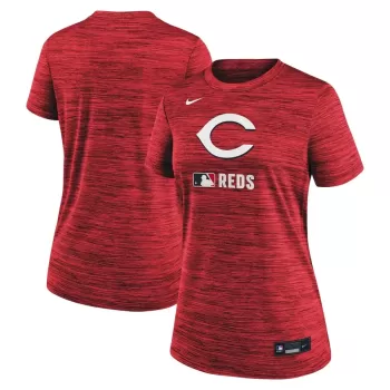 Women's Cincinnati Reds Nike Red Authentic Collection Velocity Performance T-Shirt Women's Cincinnati Reds Nike Red Authentic Collection Velocity Performance T-Shirt