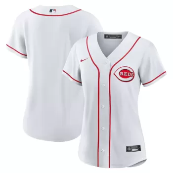 Women's Cincinnati Reds Nike White Home Blank Replica Jersey Women's Cincinnati Reds Nike White Home Blank Replica Jersey