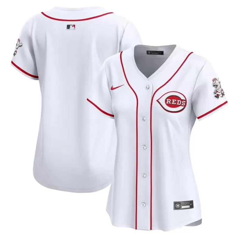 Women's Cincinnati Reds Nike White Home Limited Jersey Women's Cincinnati Reds Nike White Home Limited Jersey