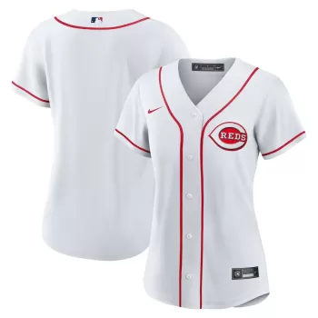 Women's Cincinnati Reds Nike White Home Replica Team Jersey Women's Cincinnati Reds Nike White Home Replica Team Jersey