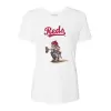 Women's Cincinnati Reds Tiny Turnip White Kate the Catcher T-Shirt
