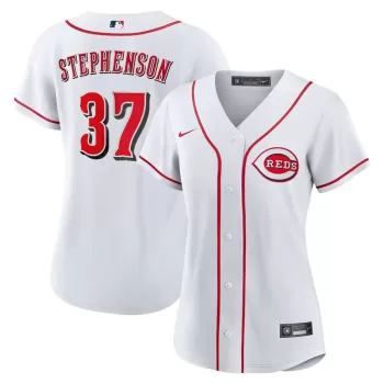 Women's Cincinnati Reds Tyler Stephenson Nike White Home Replica Jersey Women's Cincinnati Reds Tyler Stephenson Nike White Home Replica Jersey