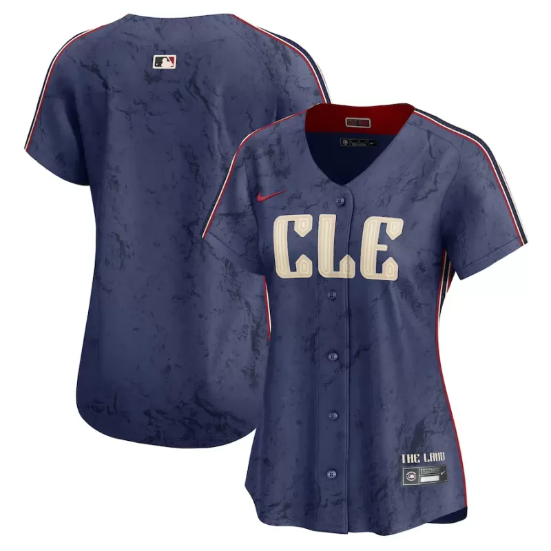 Women's Cleveland Guardians Nike Navy 2024 City Connect Limited Jersey Women's Cleveland Guardians Nike Navy 2024 City Connect Limited Jersey