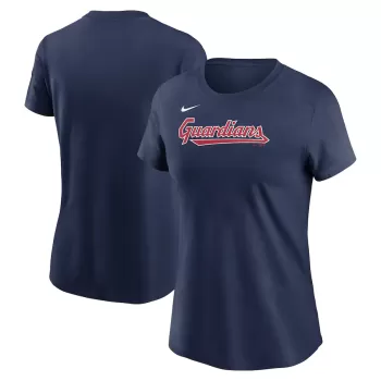 Women's Cleveland Guardians Nike Navy Fuse Wordmark T-Shirt Women's Cleveland Guardians Nike Navy Fuse Wordmark T-Shirt