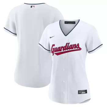 Women's Cleveland Guardians Nike White Home Replica Team Jersey Women's Cleveland Guardians Nike White Home Replica Team Jersey