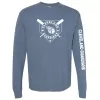 Women's Cleveland Guardians Soft as a Grape Navy Pigment Dye Long Sleeve T-Shirt