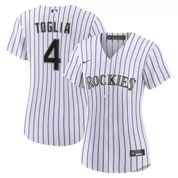 Women's Colorado Rockies Michael Toglia Nike White Home Replica Jersey Women's Colorado Rockies Michael Toglia Nike White Home Replica Jersey