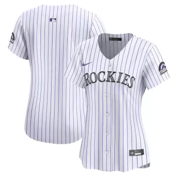 Women's Colorado Rockies Nike White Home Limited Jersey Women's Colorado Rockies Nike White Home Limited Jersey