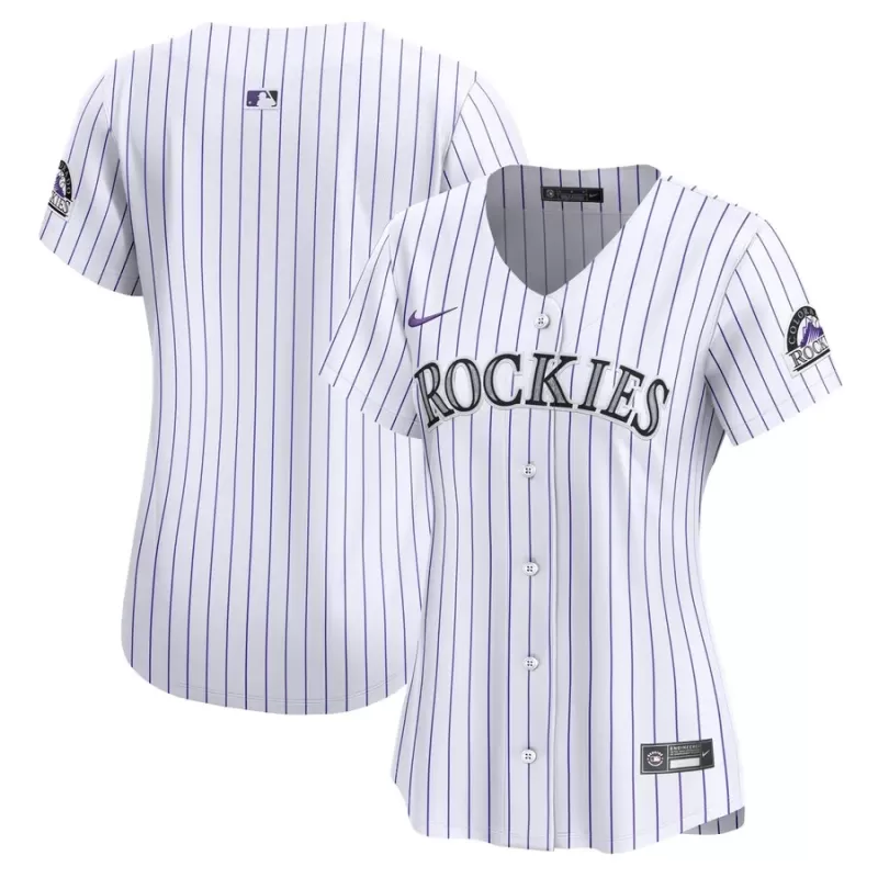 Women's Colorado Rockies Nike White Home Limited Jersey Women's Colorado Rockies Nike White Home Limited Jersey