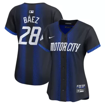 Women's Detroit Tigers Javier Baez Nike Navy 2024 City Connect Limited Jersey Women's Detroit Tigers Javier Baez Nike Navy 2024 City Connect Limited Jersey