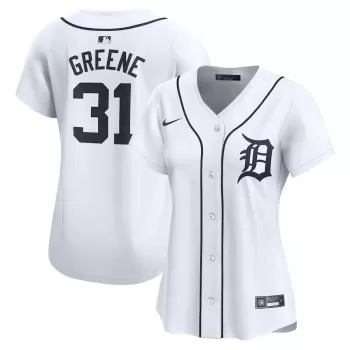 Women's Detroit Tigers Riley Greene Nike White Home Limited Player Jersey Women's Detroit Tigers Riley Greene Nike White Home Limited Player Jersey