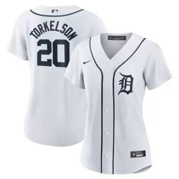 Women's Detroit Tigers Spencer Torkelson Nike White Home Replica Player Jersey Women's Detroit Tigers Spencer Torkelson Nike White Home Replica Player Jersey