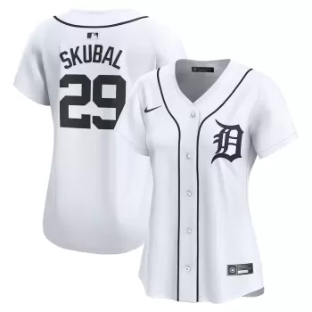 Women's Detroit Tigers Tarik Skubal Nike White Limited Player Jersey Women's Detroit Tigers Tarik Skubal Nike White Limited Player Jersey