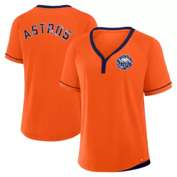Women's Houston Astros Fanatics Orange Cooperstown Collection League Diva Raglan V-Neck T-Shirt Women's Houston Astros Fanatics Orange Cooperstown Collection League Diva Raglan V-Neck T-Shirt