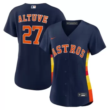 Women's Houston Astros Jose Altuve Nike Navy Alternate Replica Player Jersey Women's Houston Astros Jose Altuve Nike Navy Alternate Replica Player Jersey