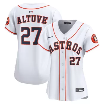 Women's Houston Astros Jose Altuve Nike White Home Limited Jersey Women's Houston Astros Jose Altuve Nike White Home Limited Jersey