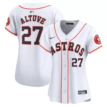 Women's Houston Astros Jose Altuve Nike White Home Limited Player Jersey Women's Houston Astros Jose Altuve Nike White Home Limited Player Jersey
