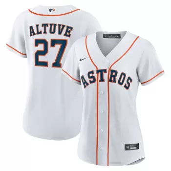 Women's Houston Astros Jose Altuve Nike White Home Replica Player Jersey Women's Houston Astros Jose Altuve Nike White Home Replica Player Jersey