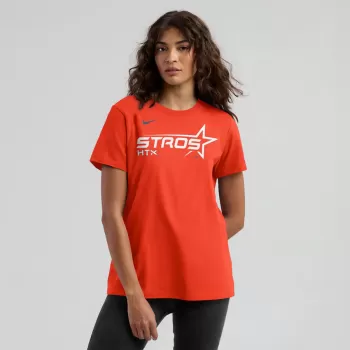 Women's Houston Astros Nike Orange 2025 City Connect Wordmark T-Shirt Women's Houston Astros Nike Orange 2025 City Connect Wordmark T-Shirt