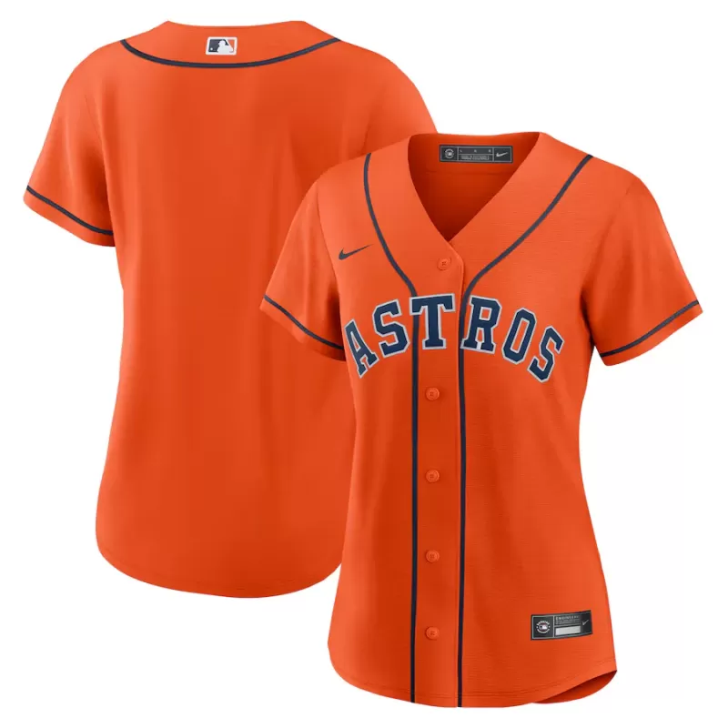 Women's Houston Astros Nike Orange Alternate Replica Team Jersey Women's Houston Astros Nike Orange Alternate Replica Team Jersey