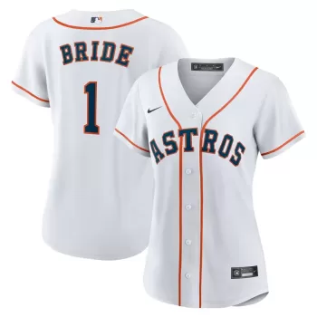Women's Houston Astros Nike White #1 Bride Home Replica Jersey Women's Houston Astros Nike White #1 Bride Home Replica Jersey
