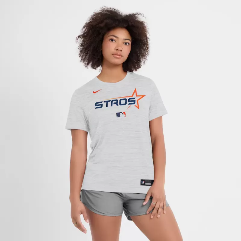 Women's Houston Astros Nike White 2025 City Connect Authentic Collection Velocity Performance T-Shirt Women's Houston Astros Nike White 2025 City Connect Authentic Collection Velocity Performance T-Shirt