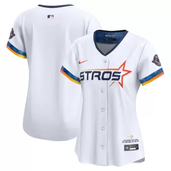 Women's Houston Astros Nike White 2025 City Connect Limited Jersey Women's Houston Astros Nike White 2025 City Connect Limited Jersey