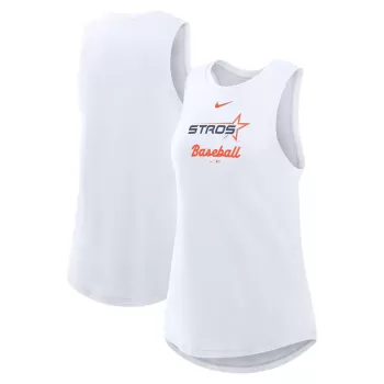 Women's Houston Astros Nike White 2025 City Connect Tri-Code High Neck Performance Tank Top Women's Houston Astros Nike White 2025 City Connect Tri-Code High Neck Performance Tank Top