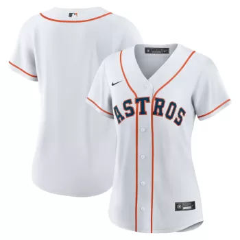 Women's Houston Astros Nike White Home Replica Team Jersey Women's Houston Astros Nike White Home Replica Team Jersey