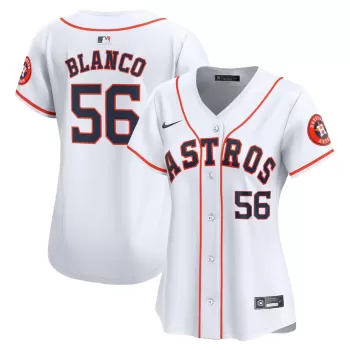 Women's Houston Astros Ronel Blanco Nike White Home Limited Jersey Women's Houston Astros Ronel Blanco Nike White Home Limited Jersey