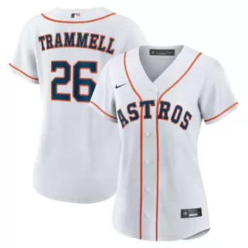 Women's Houston Astros Taylor Trammell Nike White Home Replica Jersey Women's Houston Astros Taylor Trammell Nike White Home Replica Jersey
