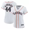 Women's Houston Astros Yordan Alvarez Nike White Home Replica Jersey