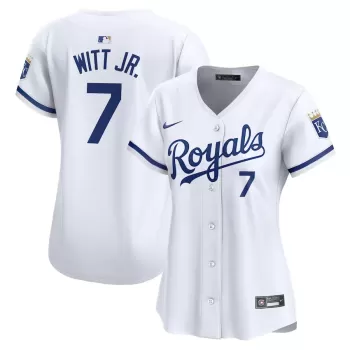 Women's Kansas City Royals Bobby Witt Jr. Nike White Home Limited Player Jersey Women's Kansas City Royals Bobby Witt Jr. Nike White Home Limited Player Jersey
